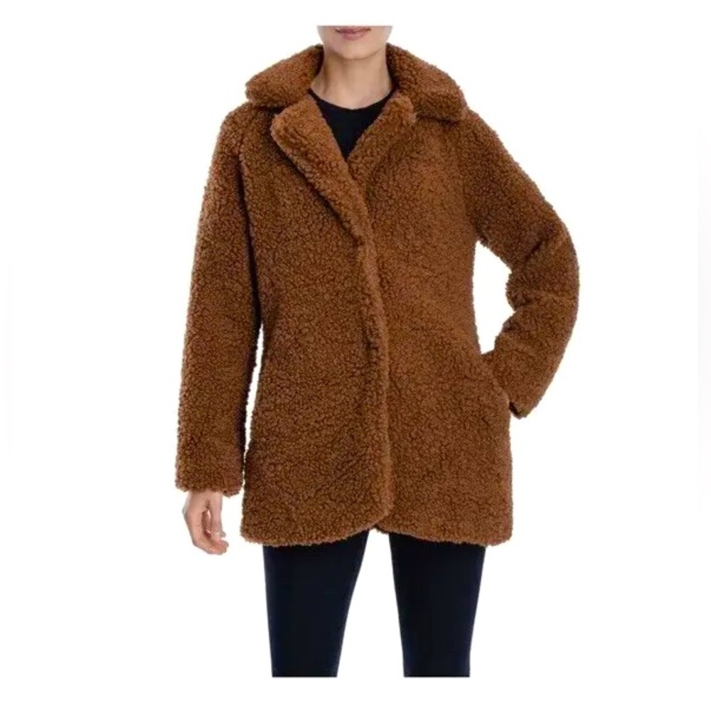Lucky Brand Teddy Sherpa Pecan/Warm Brown Coat XL NWT